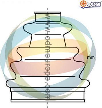 Multiparts 23-990900 - Маншон, полуоска vvparts.bg