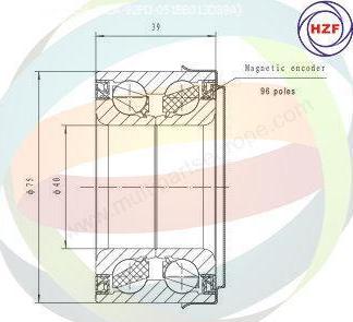 Multiparts 70-090137 - Комплект колесен лагер vvparts.bg