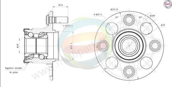 Multiparts 70-040062 - Комплект колесен лагер vvparts.bg