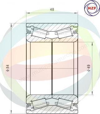 Multiparts 70-060098 - Комплект колесен лагер vvparts.bg