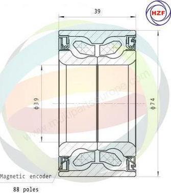 Multiparts 70-010128 - Комплект колесен лагер vvparts.bg