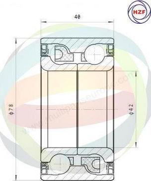 Multiparts 70-080047 - Комплект колесен лагер vvparts.bg