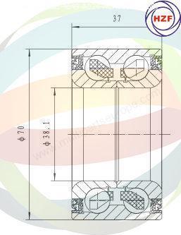 Multiparts 70-080061 - Комплект колесен лагер vvparts.bg