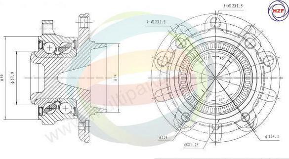 Multiparts 70-340003 - Комплект колесен лагер vvparts.bg