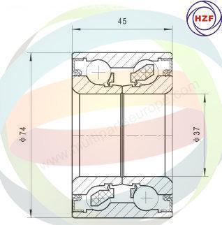 Multiparts 70-340011 - Комплект колесен лагер vvparts.bg