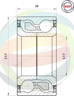 Multiparts 70-340013 - Комплект колесен лагер vvparts.bg