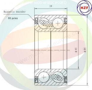 Multiparts 70-350094 - Комплект колесен лагер vvparts.bg