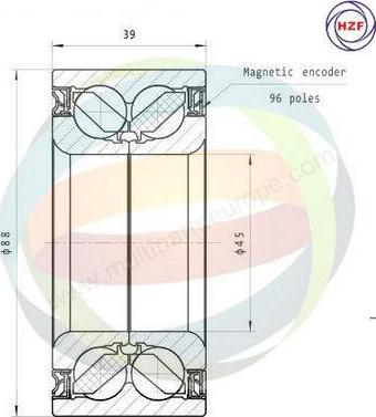 Multiparts 70-290015 - Комплект колесен лагер vvparts.bg