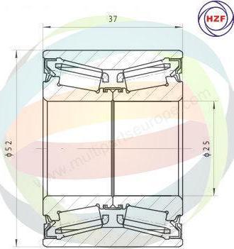 Multiparts 70-290022 - Комплект колесен лагер vvparts.bg