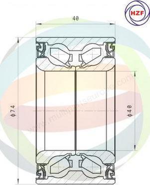 Multiparts 70-210041 - Комплект колесен лагер vvparts.bg