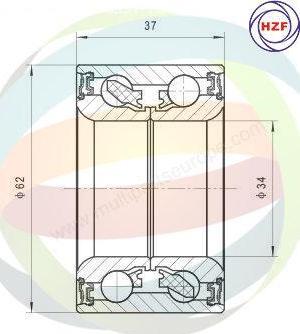 Multiparts 70-210100 - Комплект колесен лагер vvparts.bg