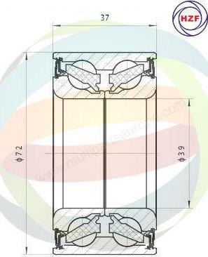 Multiparts 70-230009 - Комплект колесен лагер vvparts.bg