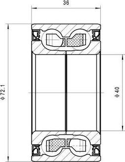 Multiparts 70-230005 - Комплект колесен лагер vvparts.bg