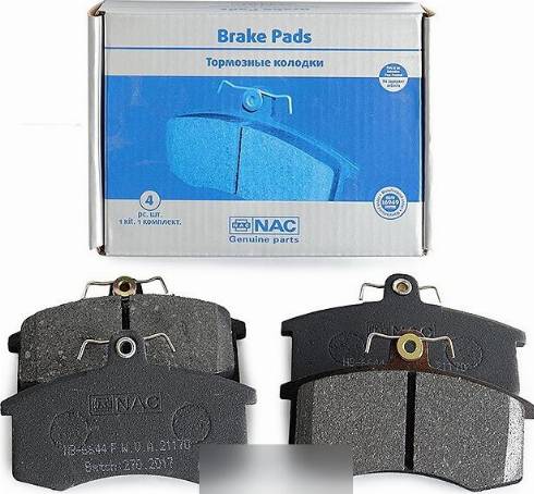 NAC NB6644F - Комплект спирачно феродо, дискови спирачки vvparts.bg