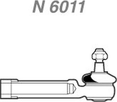 NAKATA N 6011 - Накрайник на напречна кормилна щанга vvparts.bg