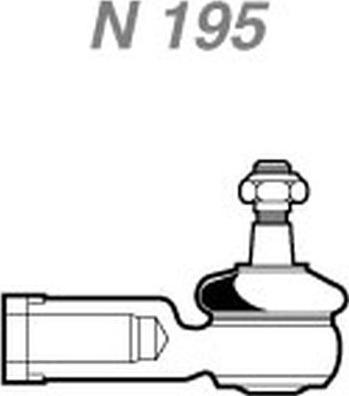 NAKATA N 195 - Накрайник на напречна кормилна щанга vvparts.bg