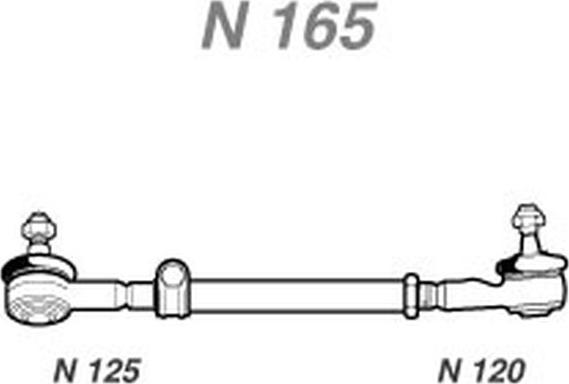 NAKATA N 165 - Напречна кормилна щанга vvparts.bg