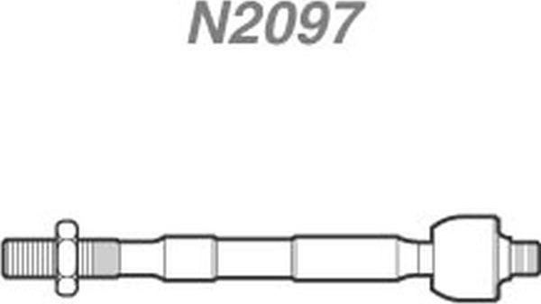 NAKATA N 2097 - Аксиален шарнирен накрайник, напречна кормилна щанга vvparts.bg