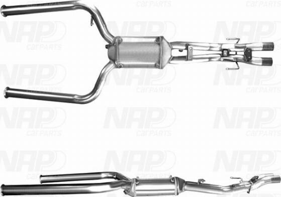 NAP CAD10312 - Филтър за сажди / твърди частици, изпускателна система vvparts.bg