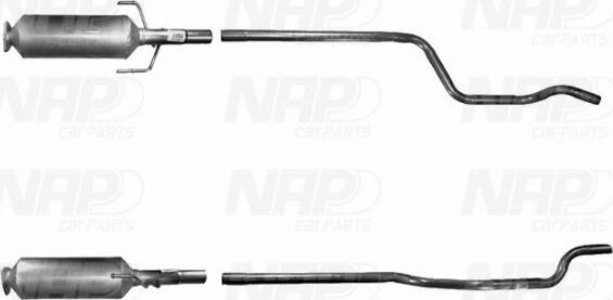 NAP CAD10204 - Филтър за сажди / твърди частици, изпускателна система vvparts.bg