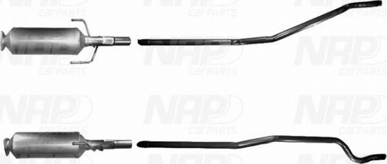 NAP CAD10200 - Филтър за сажди / твърди частици, изпускателна система vvparts.bg