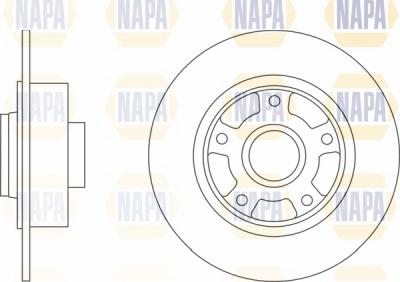 NAPA NBD5499 - Спирачен диск vvparts.bg