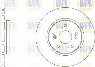 NAPA NBD5455 - Спирачен диск vvparts.bg