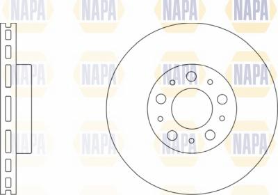 NAPA NBD5453 - Спирачен диск vvparts.bg