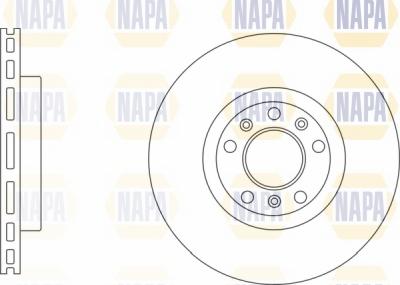 NAPA NBD5461 - Спирачен диск vvparts.bg