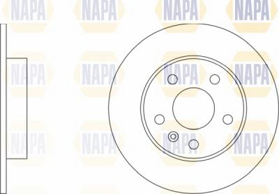 NAPA NBD5400 - Спирачен диск vvparts.bg