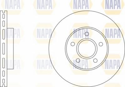 NAPA NBD5408 - Спирачен диск vvparts.bg