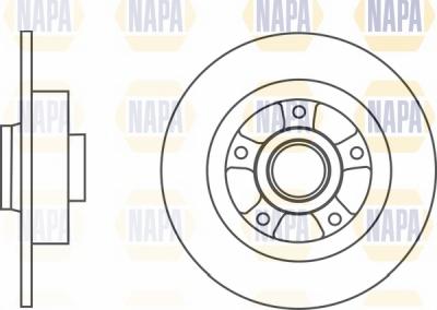 NAPA NBD5422 - Спирачен диск vvparts.bg