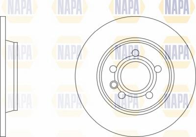 NAPA NBD5550 - Спирачен диск vvparts.bg
