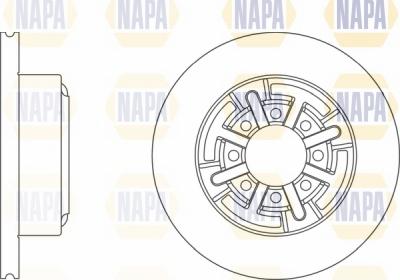 NAPA NBD5565 - Спирачен диск vvparts.bg