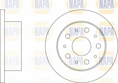 NAPA NBD5501 - Спирачен диск vvparts.bg