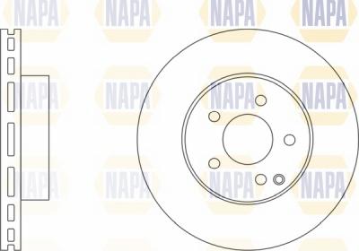 NAPA NBD5539 - Спирачен диск vvparts.bg