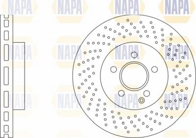 NAPA NBD5534 - Спирачен диск vvparts.bg