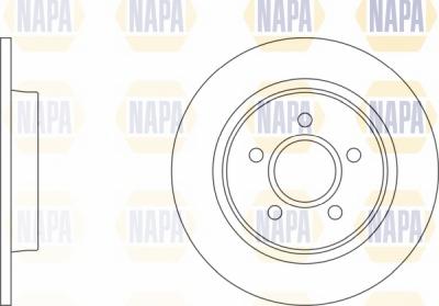 NAPA NBD5523 - Спирачен диск vvparts.bg