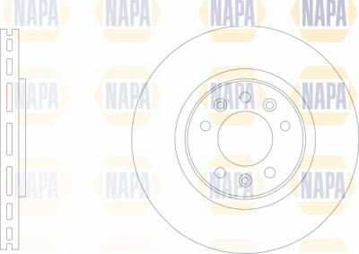 NAPA NBD5698 - Спирачен диск vvparts.bg