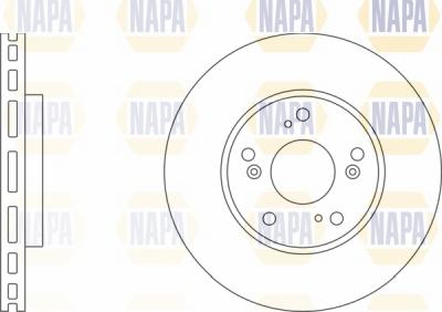 NAPA NBD5655 - Спирачен диск vvparts.bg