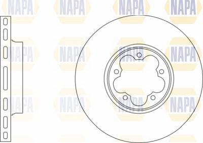NAPA NBD5667 - Спирачен диск vvparts.bg