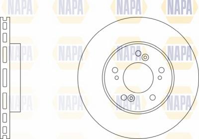 NAPA NBD5607 - Спирачен диск vvparts.bg