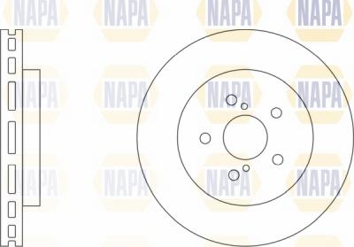 NAPA NBD5619 - Спирачен диск vvparts.bg