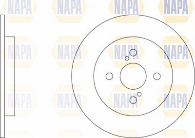 NAPA NBD5615 - Спирачен диск vvparts.bg