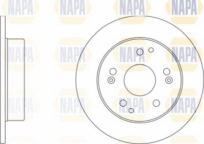 NAPA NBD5610 - Спирачен диск vvparts.bg