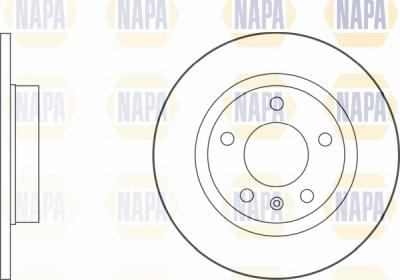 NAPA NBD5624 - Спирачен диск vvparts.bg