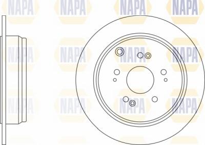 NAPA NBD5623 - Спирачен диск vvparts.bg