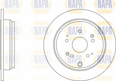 NAPA NBD5627 - Спирачен диск vvparts.bg