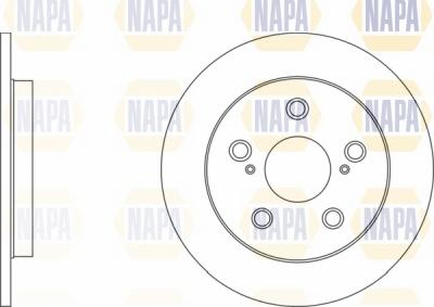 NAPA NBD5093 - Спирачен диск vvparts.bg