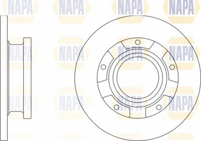 NAPA NBD5645 - Спирачен диск vvparts.bg